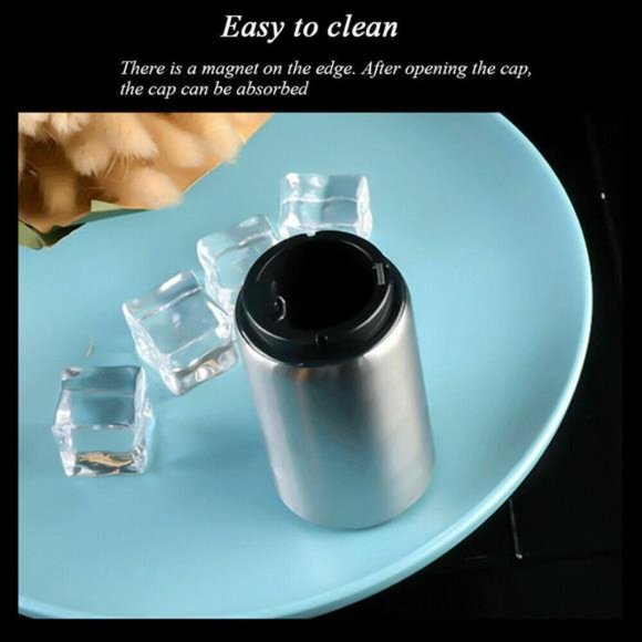 Automatic Bottle Opener Stainless Steel Magnetic Cap Opener - Picture 9 of 11